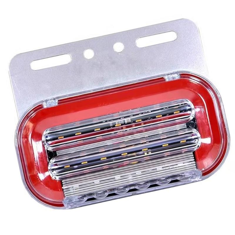 24V LED Truck Side Marker Lights, Blue Flowing Brightness Visibility Signal Lamps for Heavy Vehicles Enhanced Visibility