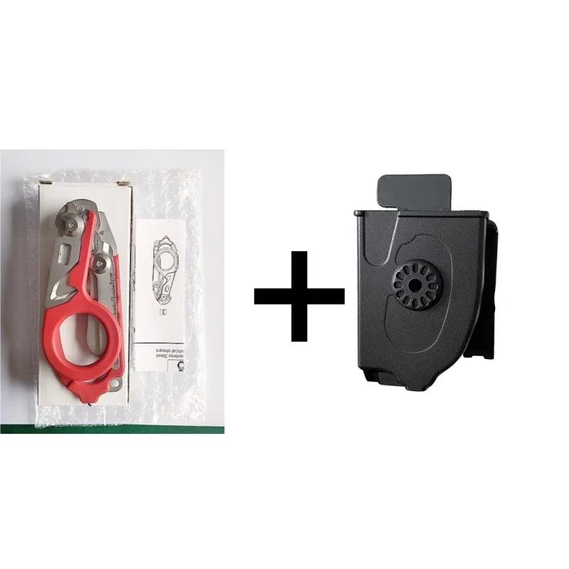 Multifunctional Folding Trauma Scissors Emergency Scissors with Cutter and Glass Breaker for Outdoor Camping Rescue Tools