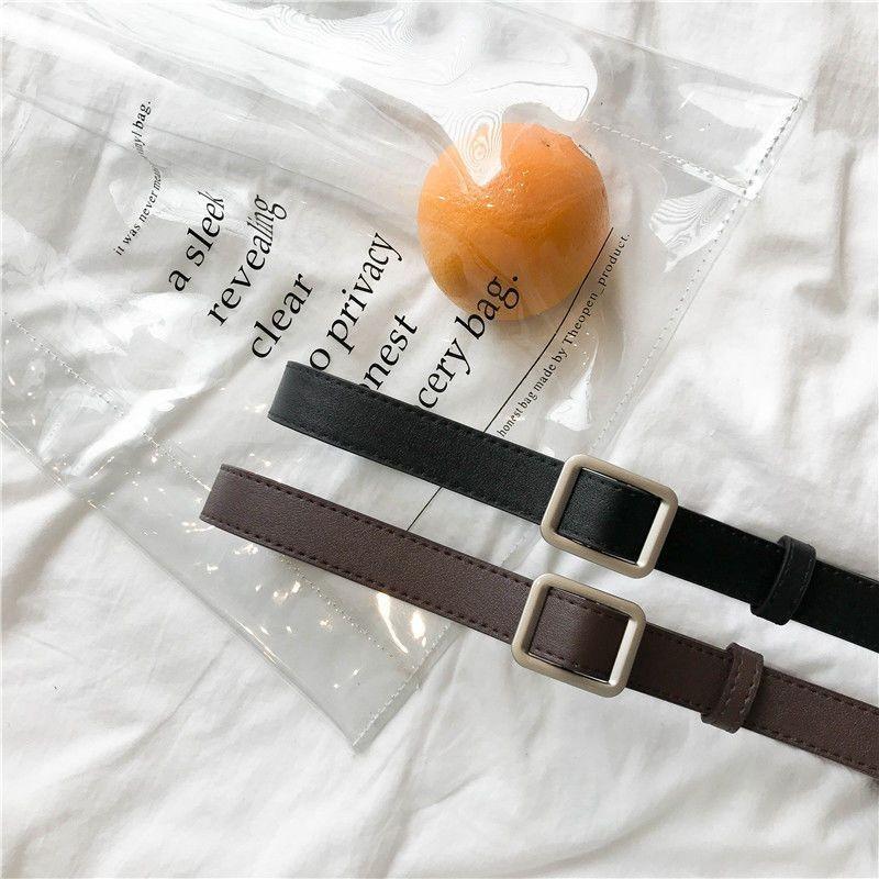 Comfortable Soft Pu No Hole Women's Belt Trendy Korean Style For Everyday Use