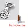 1/10Pcs Hinges Stainless Steel Hydraulic Cabinet Door Hinge Damper Buffer Soft Quiet Closing for all Kitchen Cupboard Furniture