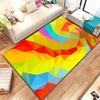 1 Stück Bunte Geometrische Block Badezimmer Saugfähige Matten Rutschfeste Matten Heimdekor Zubehör Teppiche Heim Küche Bodenmatten