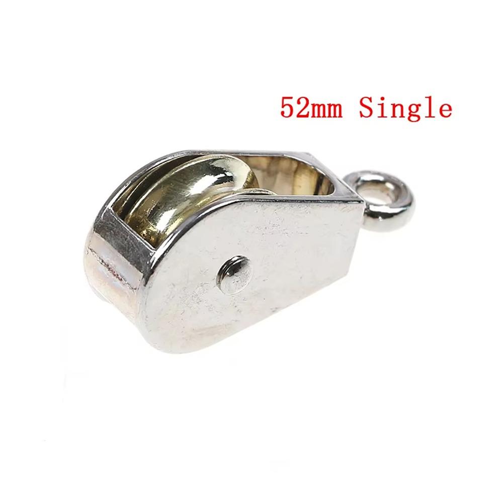 

1 шт. 36/52/75 мм Месенджер Шків Міні Металевий Шків Міцний Фіксований Шків Такель Підйомний 52mm Single