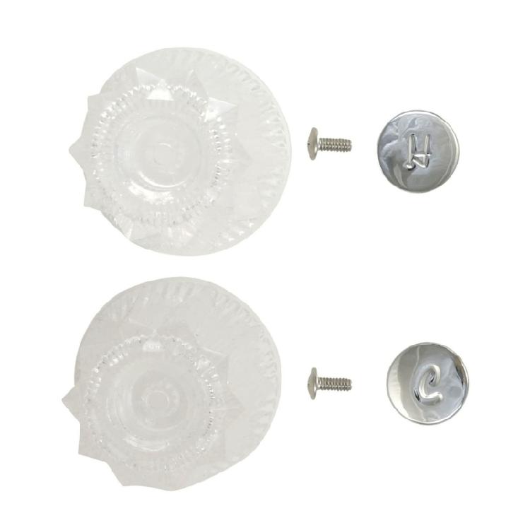 2/3Pcs Hot And Cold Shower Knob Shower Faucet Handle Replacement Comfortable grip Shower Valves Knobs Bathroom Accessories