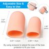 Gel Toe Caps, Big Toe Guard Cushion Toe Protectors for Blisters, Corns, Calluses, Toe Sleeve Protectors for Ingrown Toenails, 10 Pairs