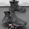 Nouvelles chaussures d'automne montantes antidérapantes imperméables à fermeture éclair latérale pour le sport, la protection du travail, style Martin