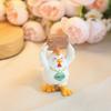 Resin Chicken Figurines with Brick Chicken Garden Statues Decors Decorative Ornament for Home Table Desk Yard Decors