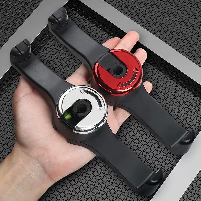 Car seat hook with phone holder, multifunctional and hidden 2-in-1 car seat hook with phone holder, universal rear headrest hook