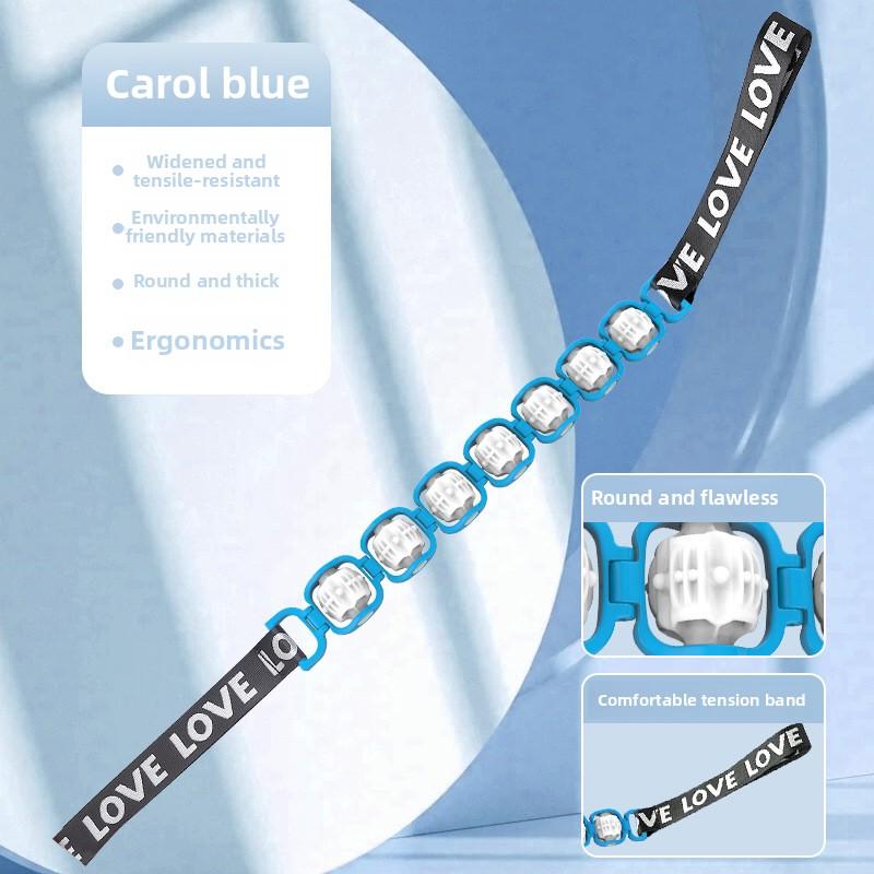 

Массажер с оттягивающей полоской, многофункциональный роликовый массажер, прочищающий меридианы, раскрывающий плечи, раскрывающий спину, ручной ролик