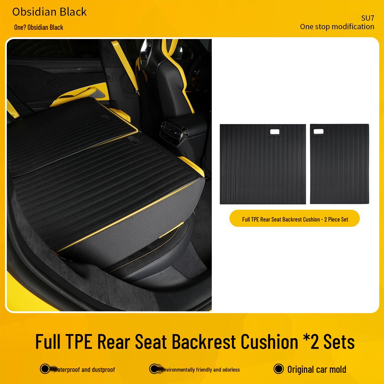 Xiaomi SU7 Ultra Trunk Mat & Rear Seat Backrest Protector - TPE Car Interior Accessory
