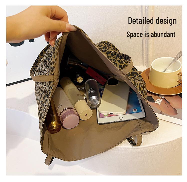 Leopard Print Large Capacity Women's Tote - 2025 High-End Shoulder & Underarm Bag