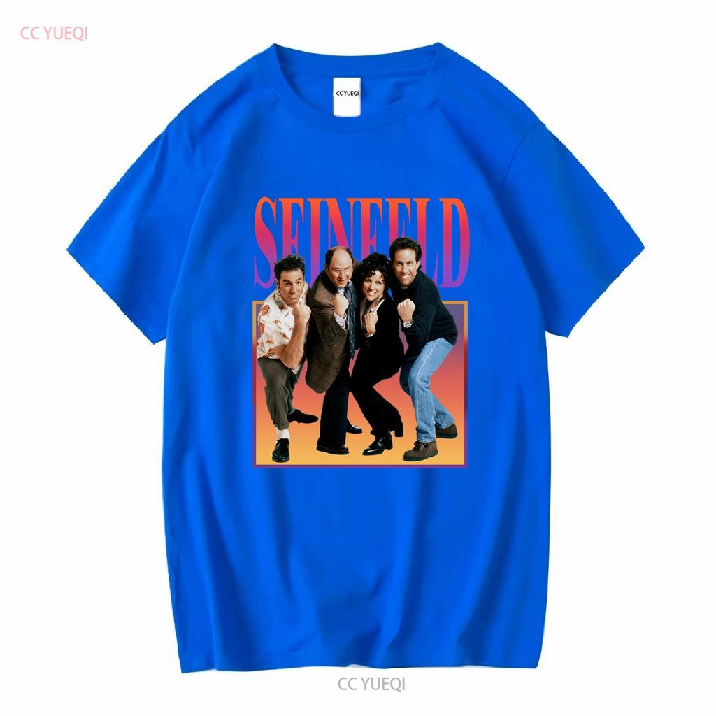 Maglietta Retrò Seinfeld George Costanza Jerry Cosmo Kramer Elaine Benes Merch vintage Lavata abbigliamento designer grafico moda