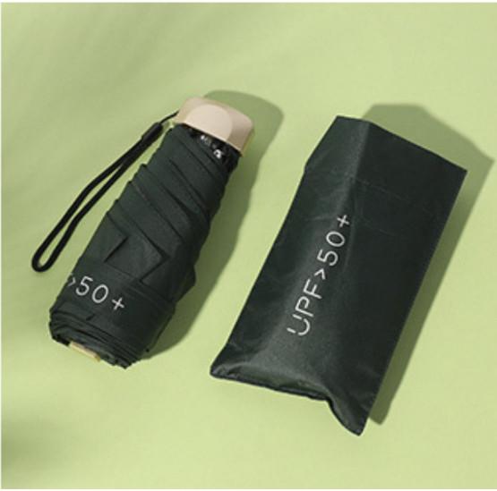 Mini Compact Pocket Umbrella Sun Anti Uv 5 Fold Rain Windproof Portable Travel