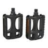 2Pcs Bike Foot Pedal with Reflective Stripe Non Slip Robust Plastic Mountain Road Bike Pedal Replacement
