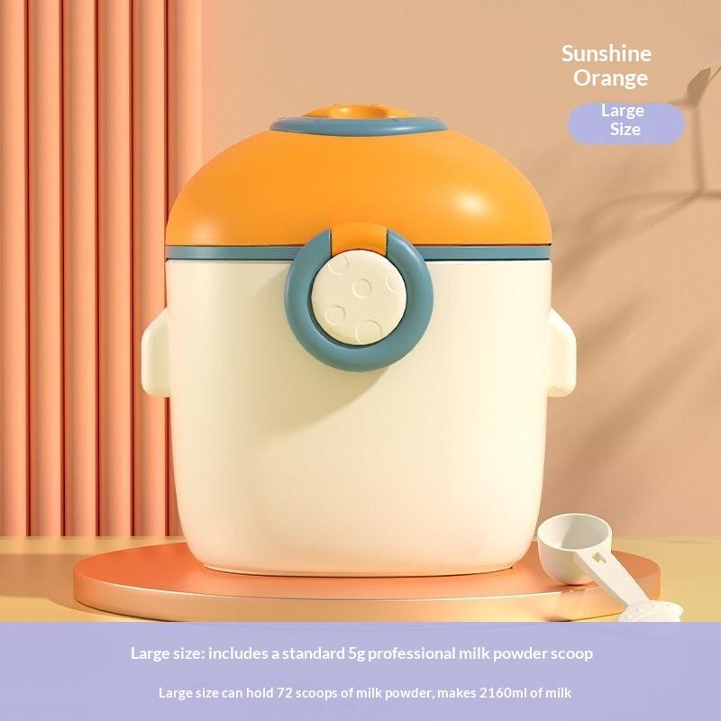 Cartoon Portable Milk Powder Container With Spoon Baby Milk Powder Storage Box Baby Feeding Travel Container