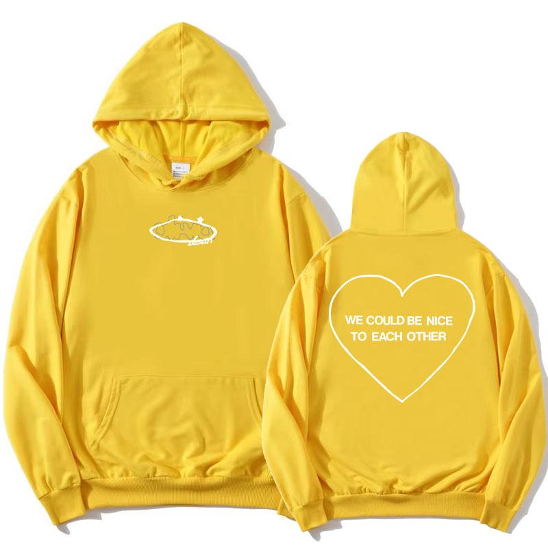 Nice To Each Other Hoodies Olivia Dean Singer Graphic Sweatshirts Long Sleeve Fleece Hooded Pullovers Fashion Women Hoodie