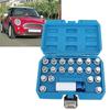 21pcs Wheel Lock Lug Nut Remover Tool Kit With 1/2in Drive Adapter Steel Chrome Plated 36 1 300 for R50 R52 R53