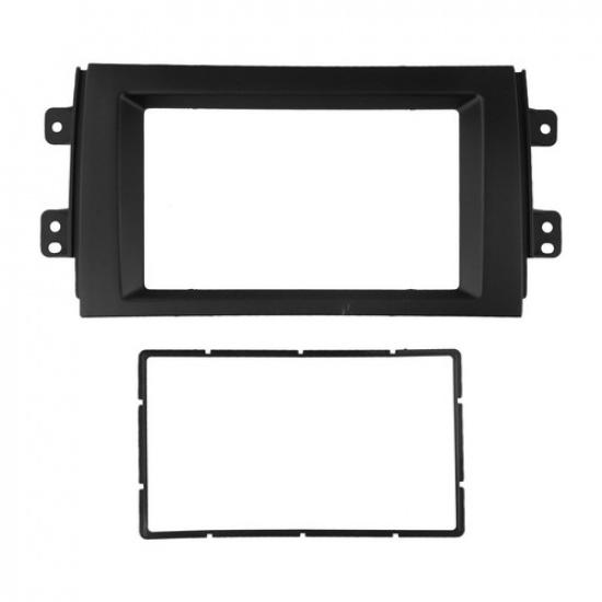 Stereo Radio Plate Frame Panel Dash Double Din Kit Plastic High Quality Material