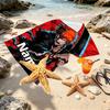 Custom Name Personalized BLEACH Print Beach Towel, for Trip Camping Beach Party Home Decor, Birthday Gift for Family & Friends