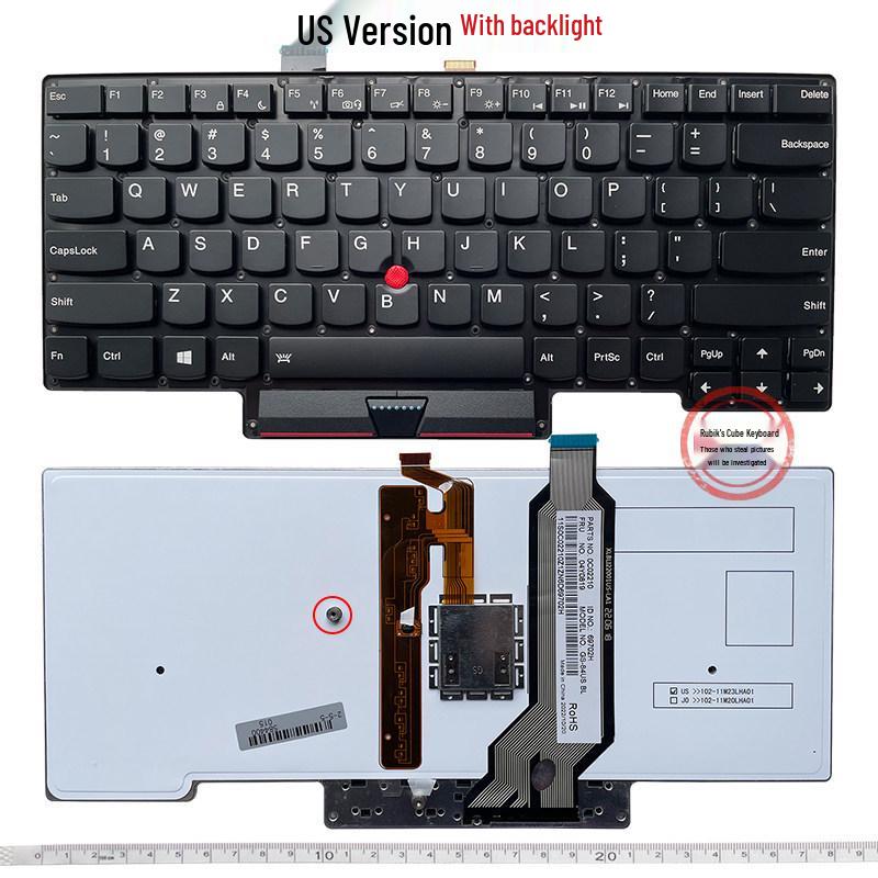 Compatible with Lenovo X1 Carbon 2nd-10th Gen Keyboard Once folded