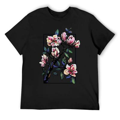 Magnolia Summer In Color T-Shirt Aesthetic Clothing Oversized Graphic Tee Tees Mens Graphic T-shirts Anime