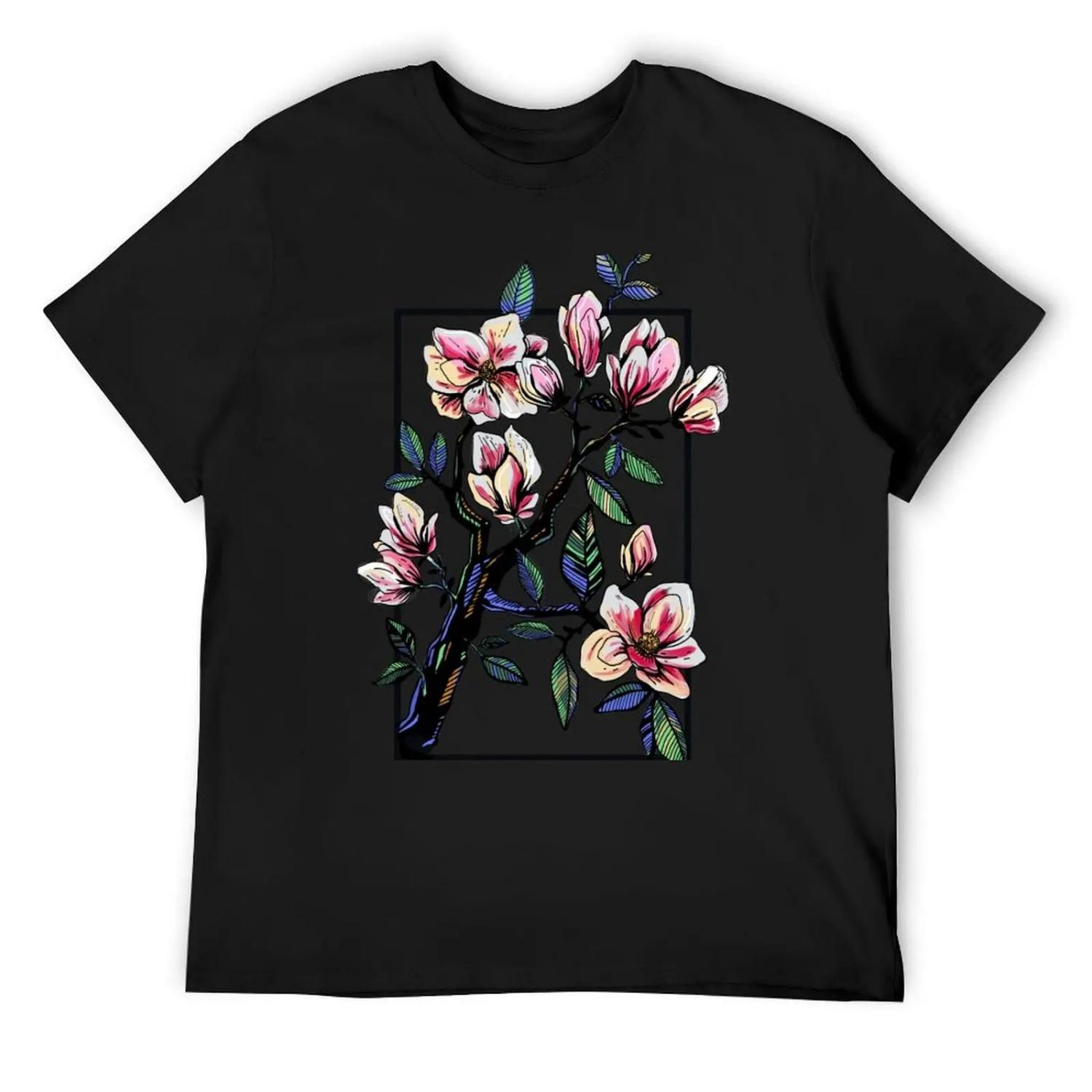 

Magnolia Summer in color T-Shirt Aesthetic clothing oversized graphic tee tees mens graphic t-shirts anime XXXXXL чорний