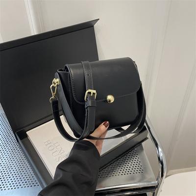 Women'S Bag Fashionable Small Square Bag Texture Pu Handbag Simple Versatile Messenger Bag