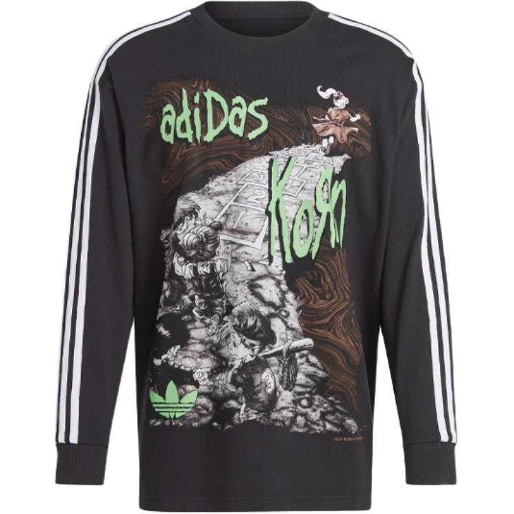 adidas x KoRn Long Sleeve T-shirt Asia Sizing  Black  Men s IW7523 XS