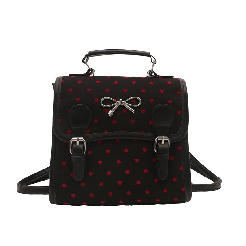 College Storm Canvas Backpack Women's New Summer Trendy Korean Backpack Versatile Leisure Travel Bag