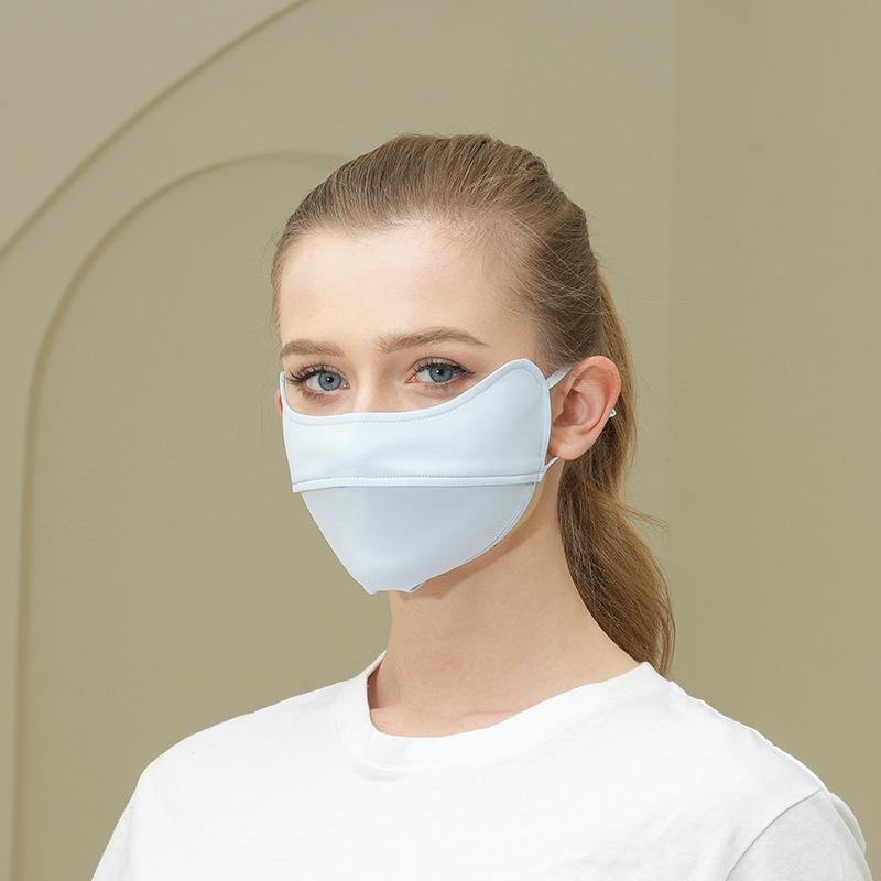 

Разноцветная солнцезащитная маска, летняя велосипедная маска для лица для женщин и девочек, дышащая солнцезащитная маска с защитой от ультрафиолета as the picture