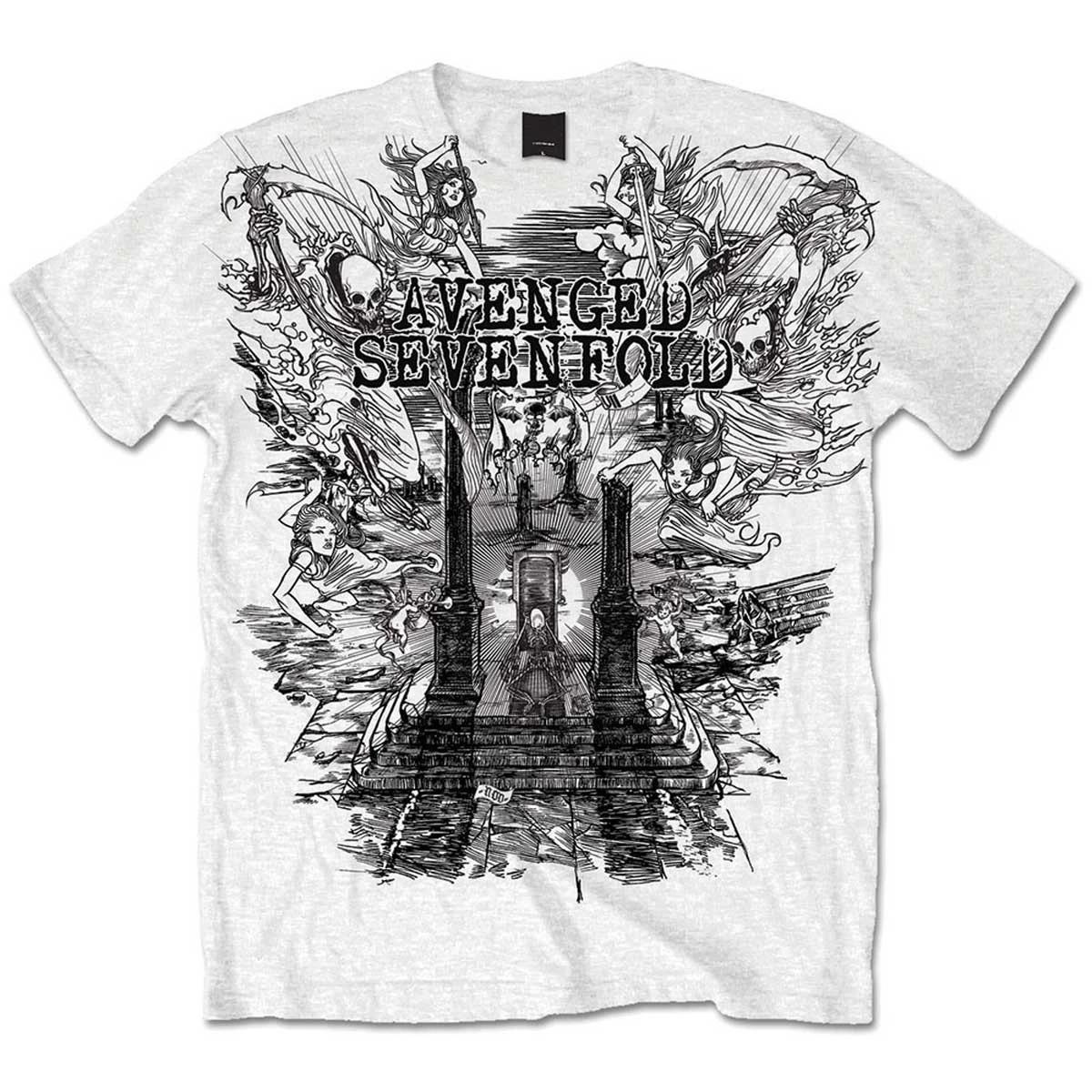 Avenged Sevenfold A7X Land of Cain Official Mens Unisex T-Shirt 3XL