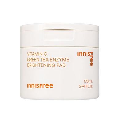 C Vitamini Yeşil Çay Enzim Aydınlatıcı Ped 170ml Berrak Cilt İçin Ton Eşitleyici Eksfoliye Edici Pedler