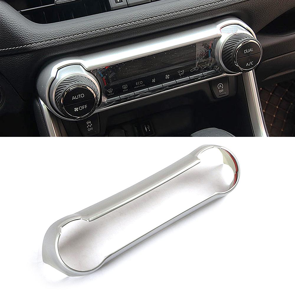 For Toyota Rav 4 Rav4 5 Gen -2023 Interior Moulding Dashboard Central Control Color Change Modify ABS Matte Silver