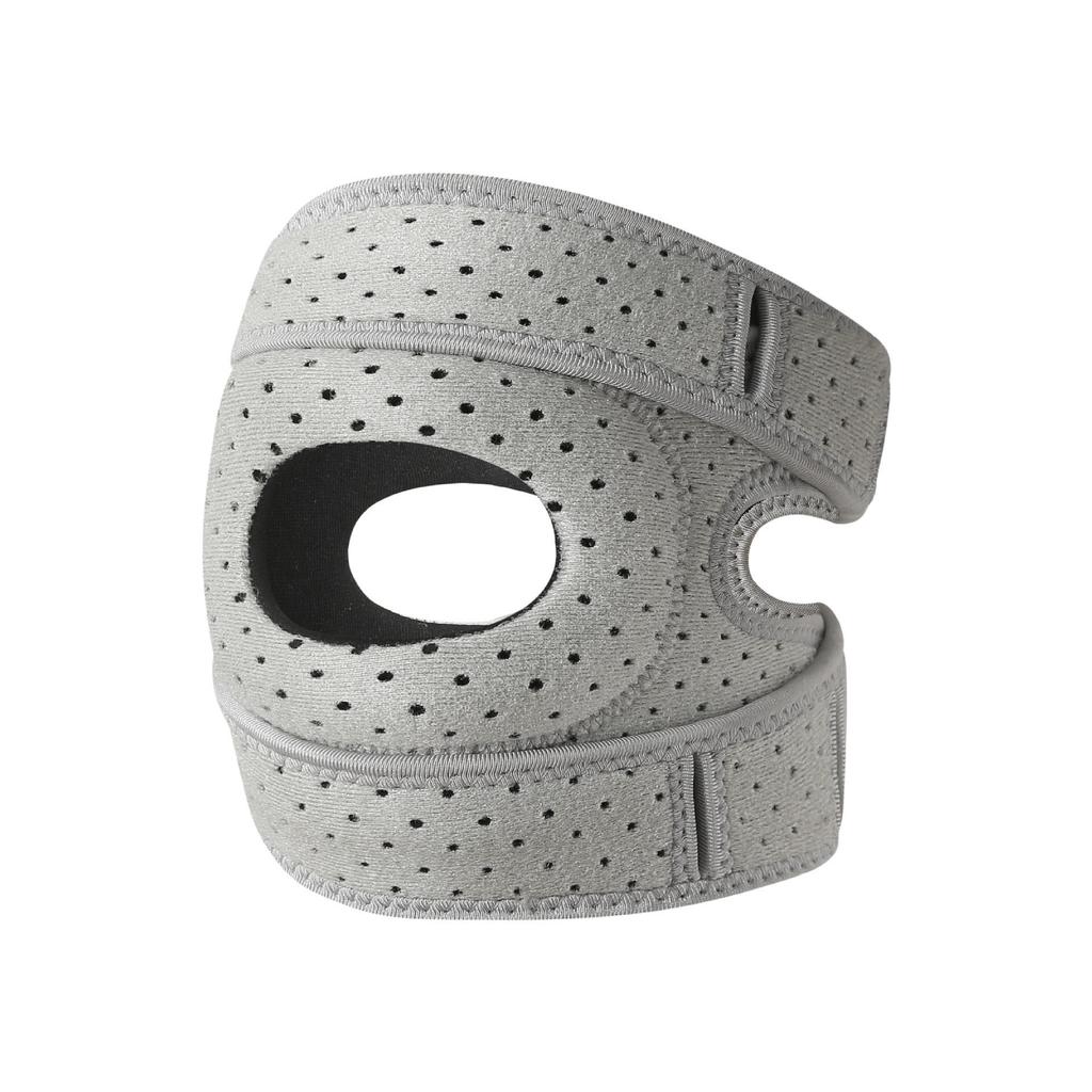 Double Silicone Adjustable Compression Patella Strap for Women's Running, Basketball, Cycling, and Outdoor Knee Support