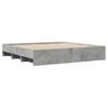 Bed Frame without Mattress Concrete Grey 180x200 cm Particleboard