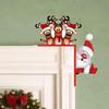 Santa Door Corner Santa Claus Elk Sign Reindeer Santa Claus Door Frame  Indoor