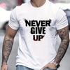 T-shirt Unisex Estiva 100% Cotone alla Moda Casual Sportiva Larga con Stampa Lettere Girocollo a Maniche Corte Top