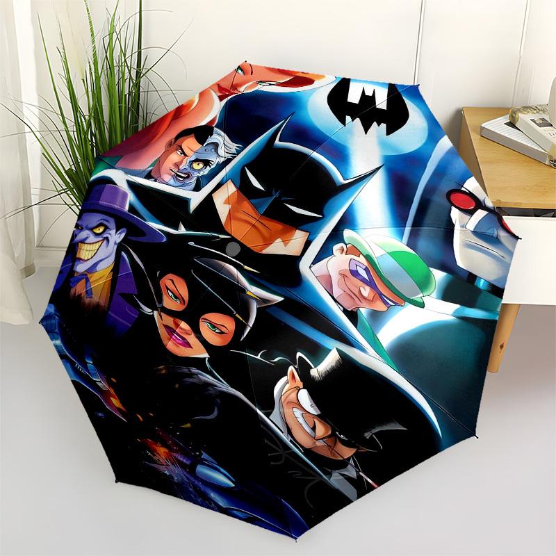 1pc Batman: The Animated Series Umbrella with Plastic Handle,Suitable for All Seasons Travel Outdoor Multi-functional UmbrellaDCS063