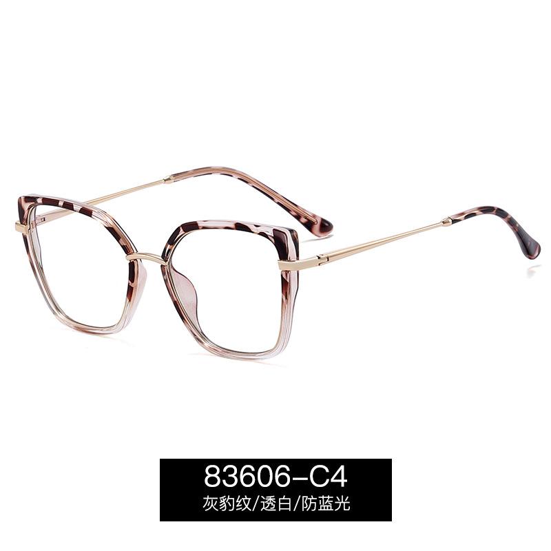 Anti Blue Light Women's Prescription Reading Glasses TR90 Ultralight Metal Frame Fashion Gradient Computer Eyeglasses