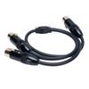 XLR Y Splitter Cable 3 Pin Double XLR Female to Female Balanced Microphone Adapter Cable for Mixer 0