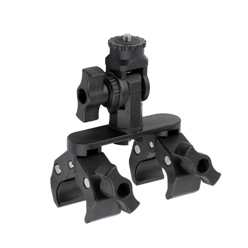 Universal Camera Holder Clamp Mount For Bikes Featuring Complete 360°rotatable 210°tilt Movement Secure Grip Design