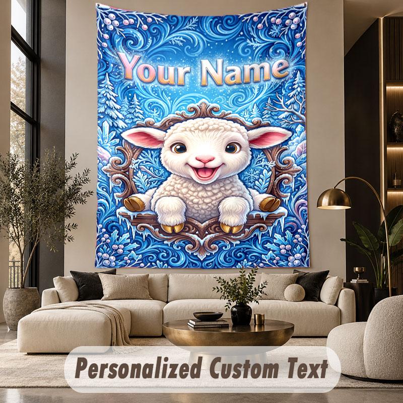 Fantasy Magic (36) Theme Custom Tapestry Personalized Custom Name Text Wall Hanging Tapestry Home Decor Background Cloth