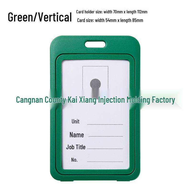 Double-Sided Transparent Colored ID Badge Holder Sleeve