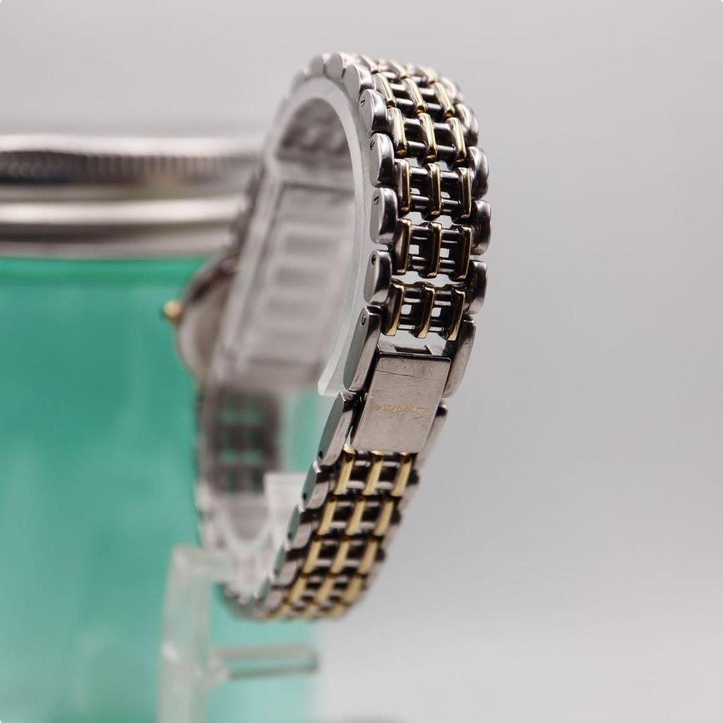 [USED] SEIKO Exceline Roman Silver and Gold Watch 1302