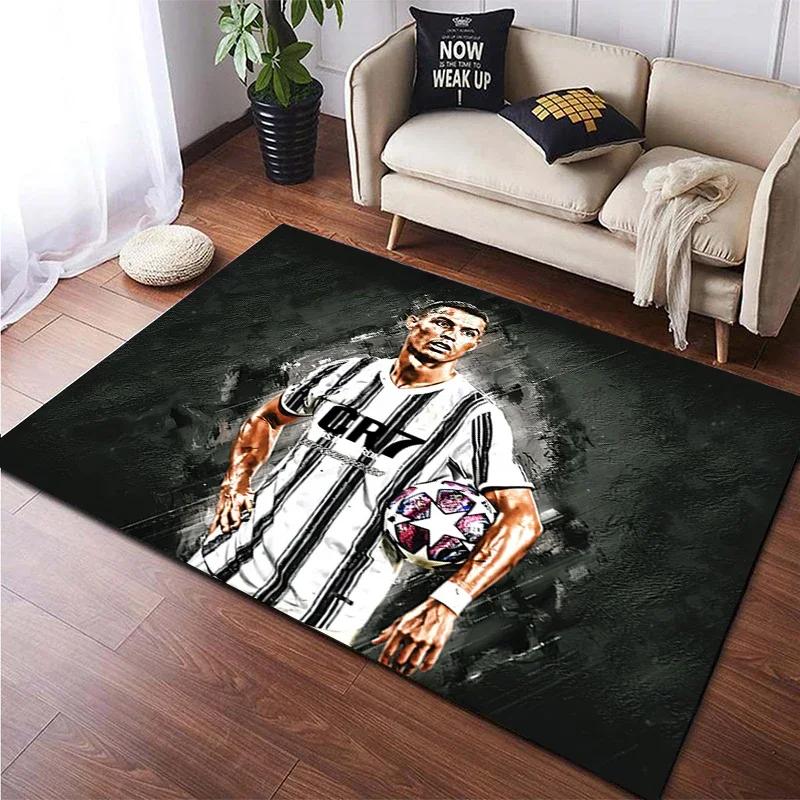 Football Star Carpet for Children,Living Room Bedroom Floor Mat Kitchen Mat Children's Bedroom Mat,bedroom Decor,Anime Rug,