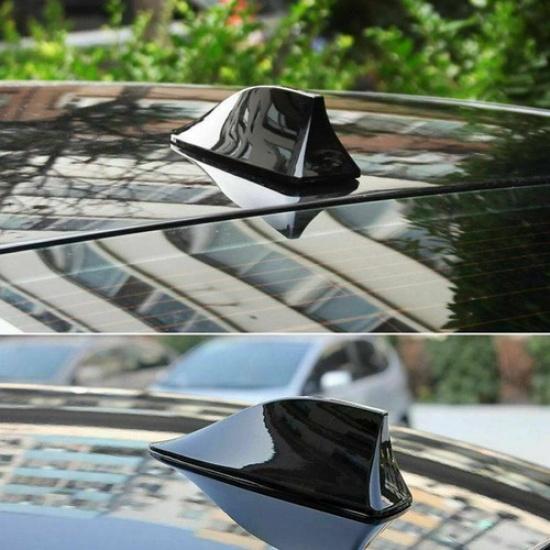 1* BLACK Shark Fin Car Roof Antenna Radio FM/AM Signal Aerial Accessories