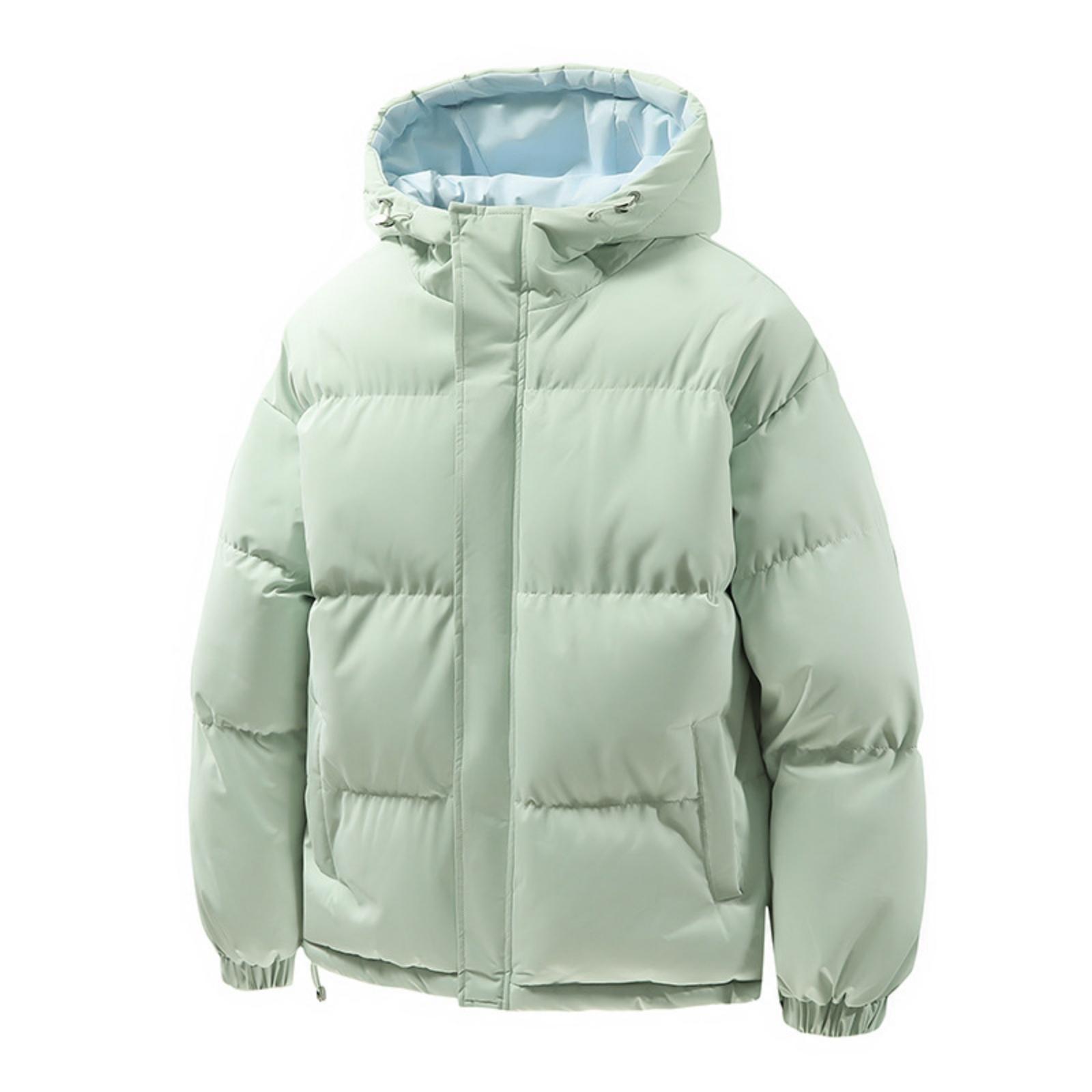 

Men s And Women s -color Casual Down Cotton-padded Jackets, Men s Bread Jackets With Fleece And Thickened Hooded Jackets M