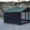 GOGlamping HENKAKU Tarp Zelt TC DIY Wandoptionen [Netz/TPU/Oxford] [Vorne/Seite] DIY Quadratisches Tarp TC Tarp für Solo-Camping, Kompakt und für den Außenbereich