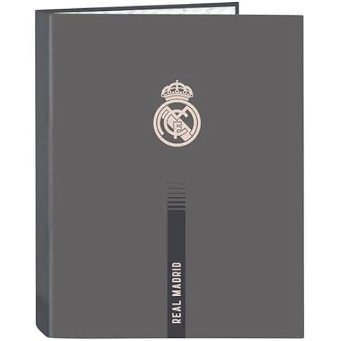 Safta Real Madrid Corporative Classeur à 4 Anneaux 35 Cm Avec 100 Feuilles A4 Idéal Pour