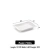 White Rectangular Melamine Serving Plates (Set of 5)