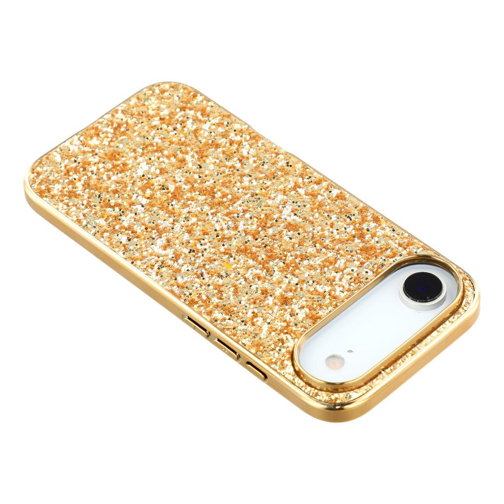 For iPhone Air Case TPU+PC Sparkling Glitter Phone Back Cover
